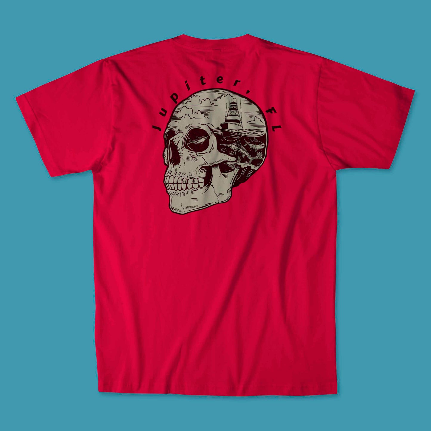 Jupiter Florida Skull T-Shirt