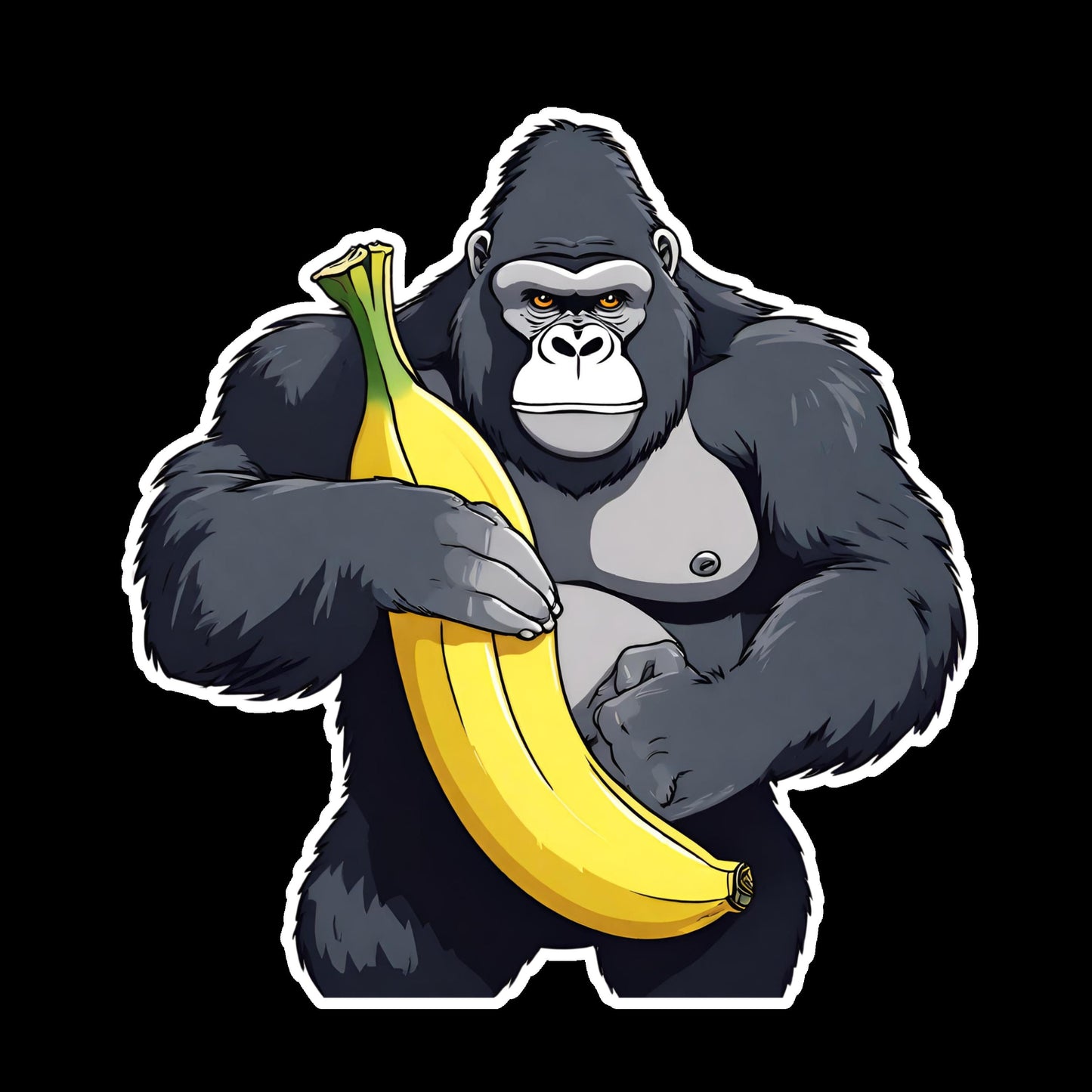 Cartoon Gorilla Sticker