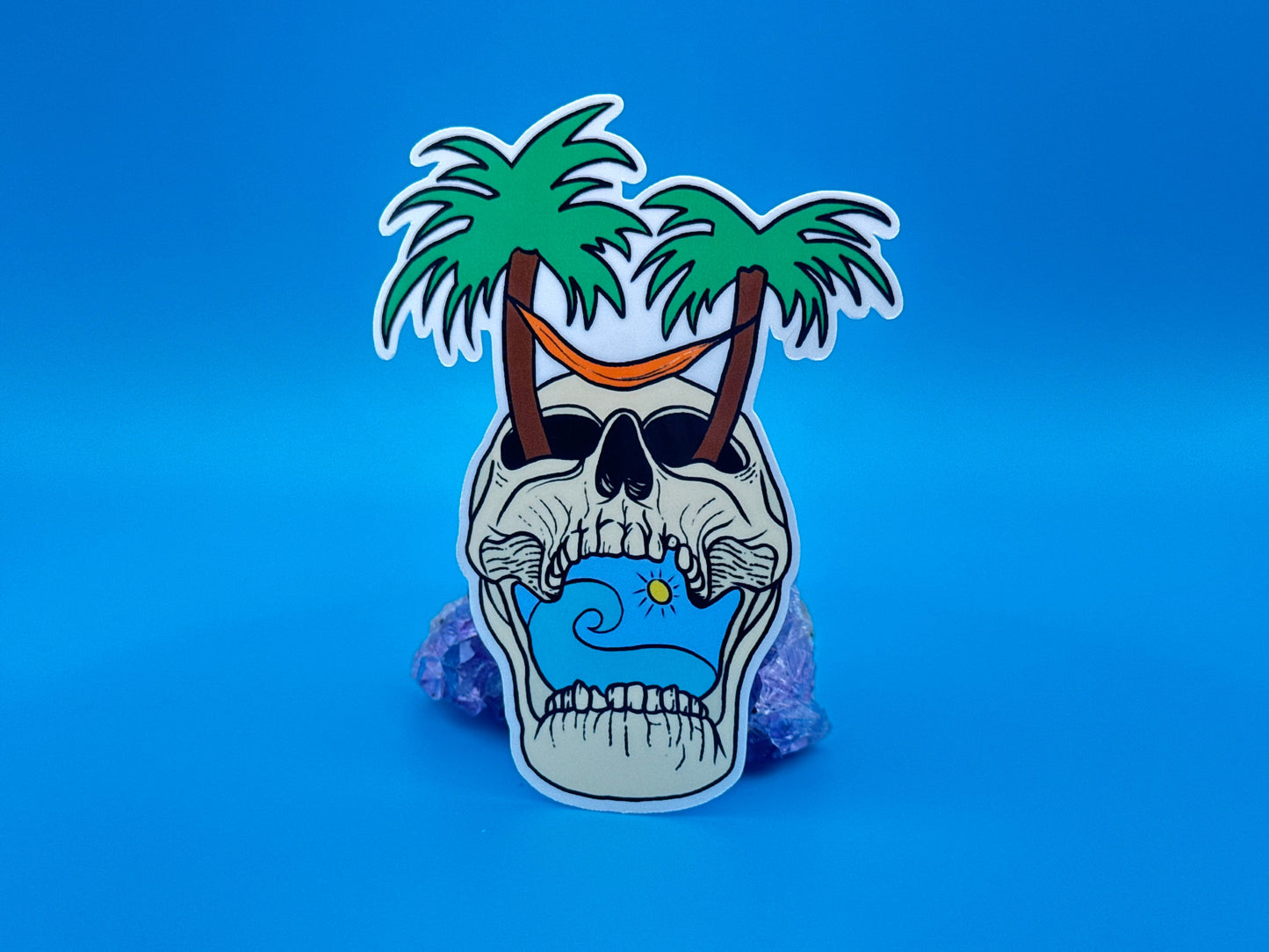 Ocean Skull Sticker